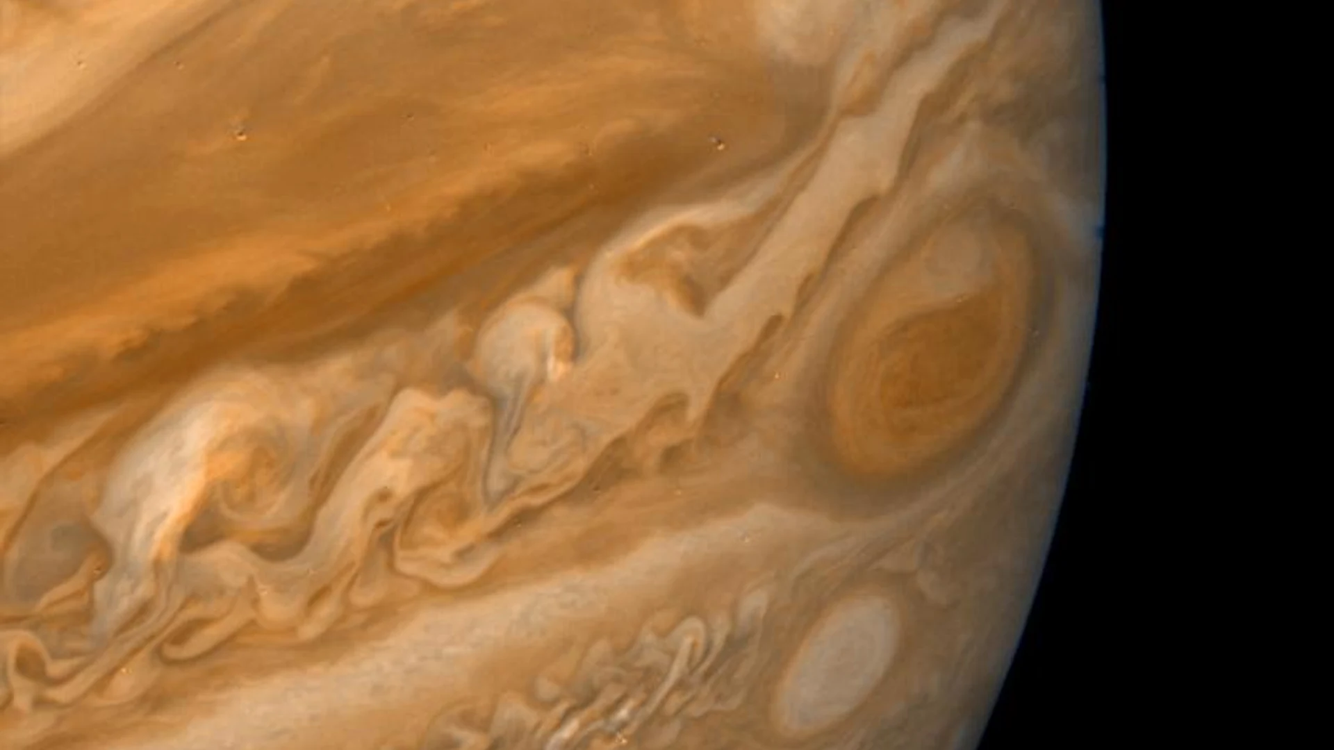 Jupiter Great Red Spot - free hd space wallpaper for desktop