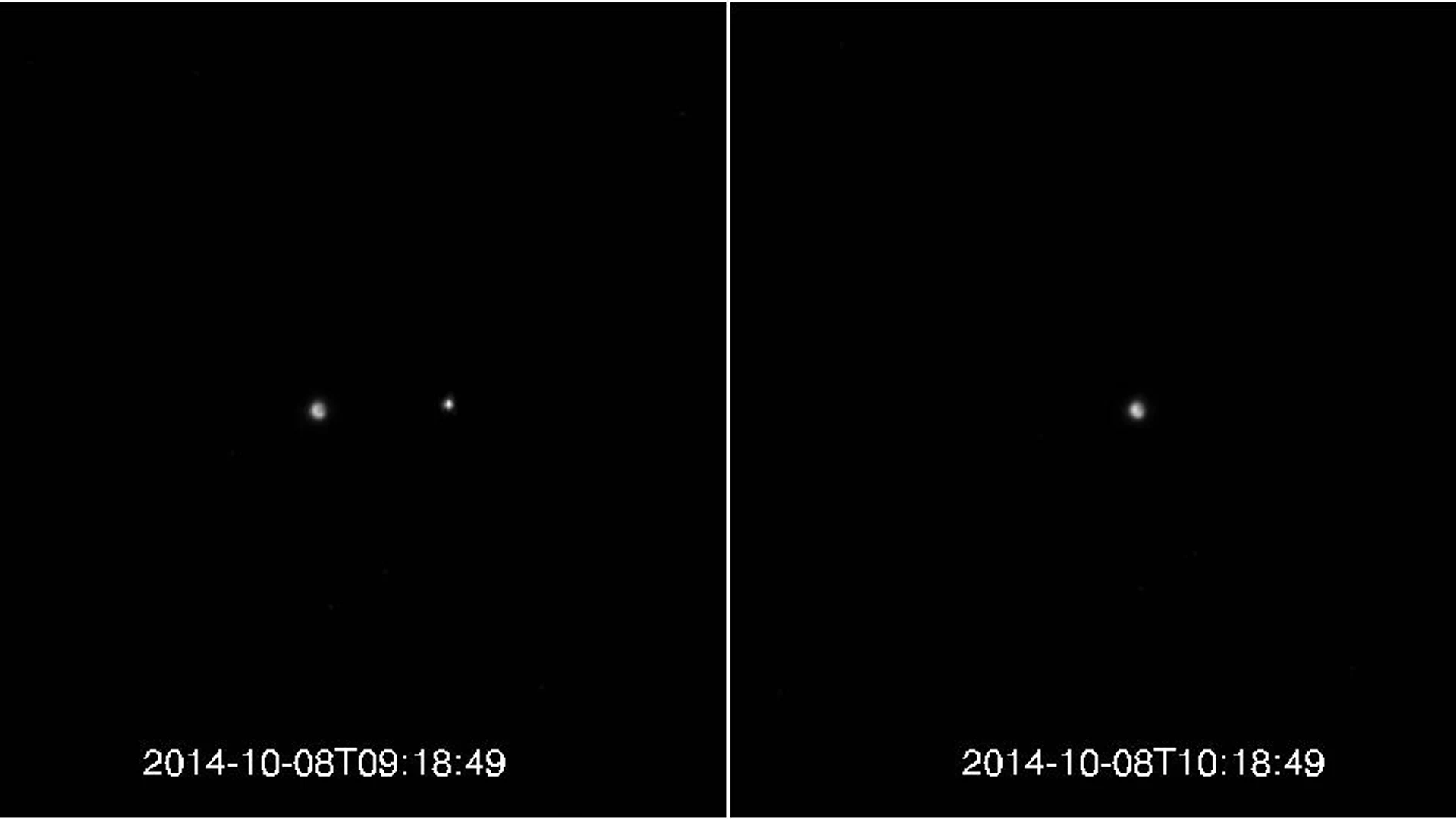 Lunar Eclipse, as Viewed by MESSENGER! - free hd space wallpaper for desktop