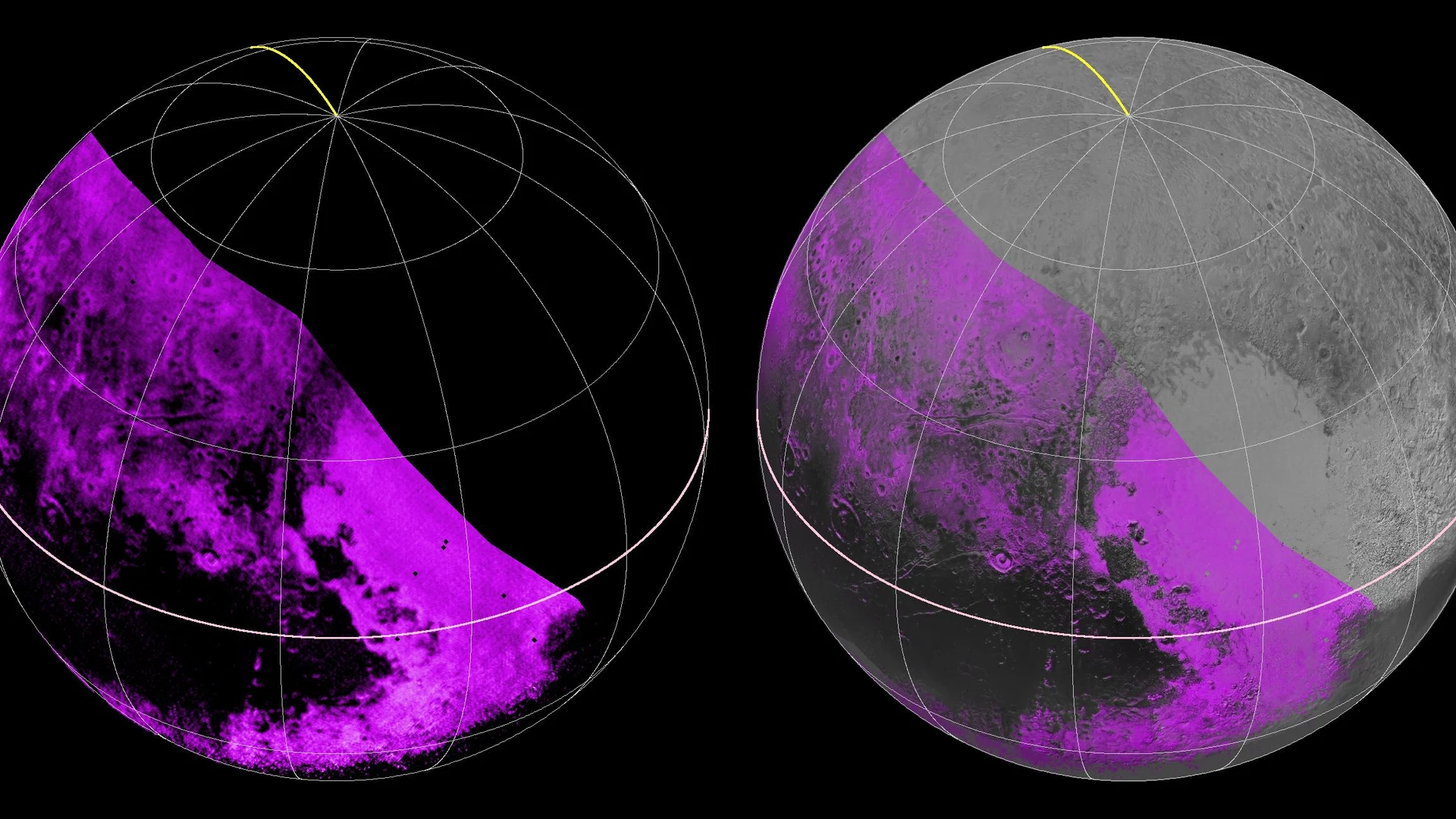 Mapping Pluto Methane Ice - free hd space wallpaper for desktop