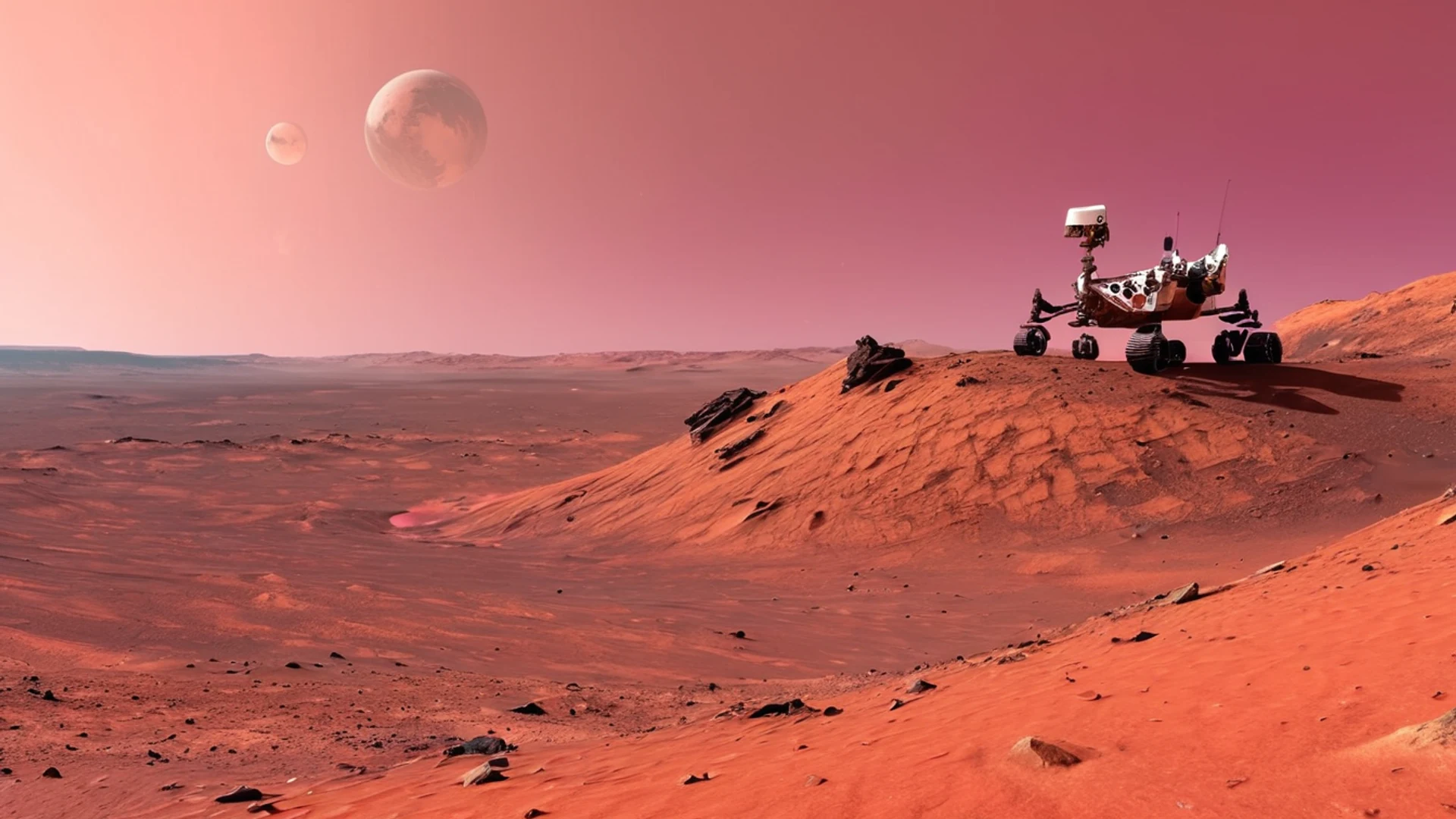 Mars Surface Panorama - free hd space wallpaper for desktop