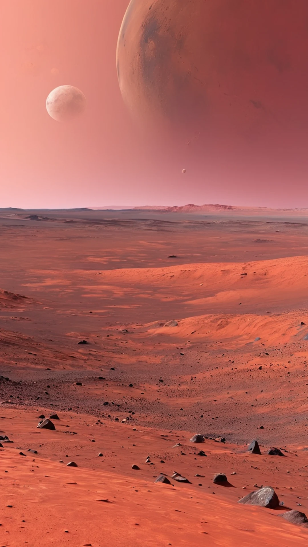 Mars Surface Panorama - free Phone space wallpaper for phone