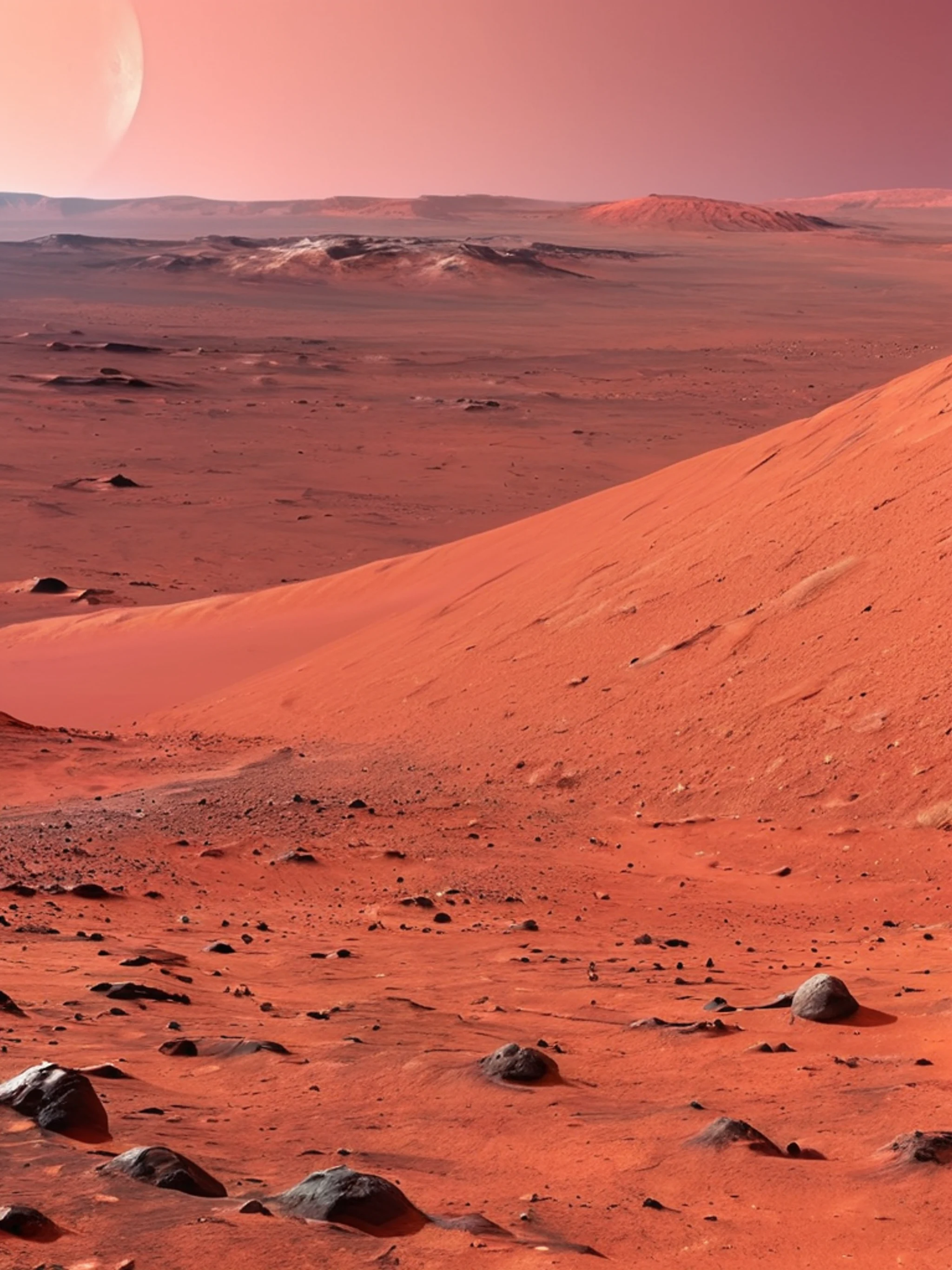 Mars Surface Panorama - free Tablet space wallpaper for phone