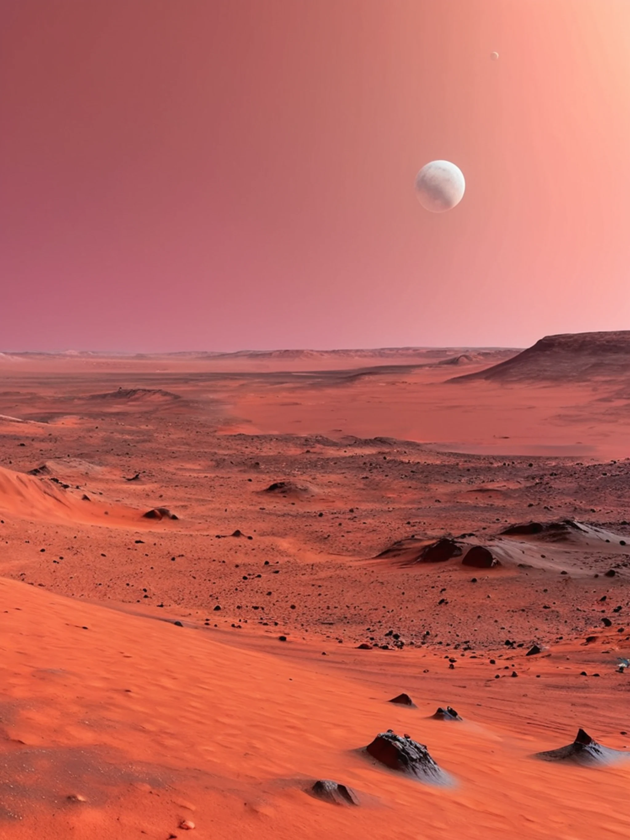 Mars Surface Panorama - free Tablet space wallpaper for phone