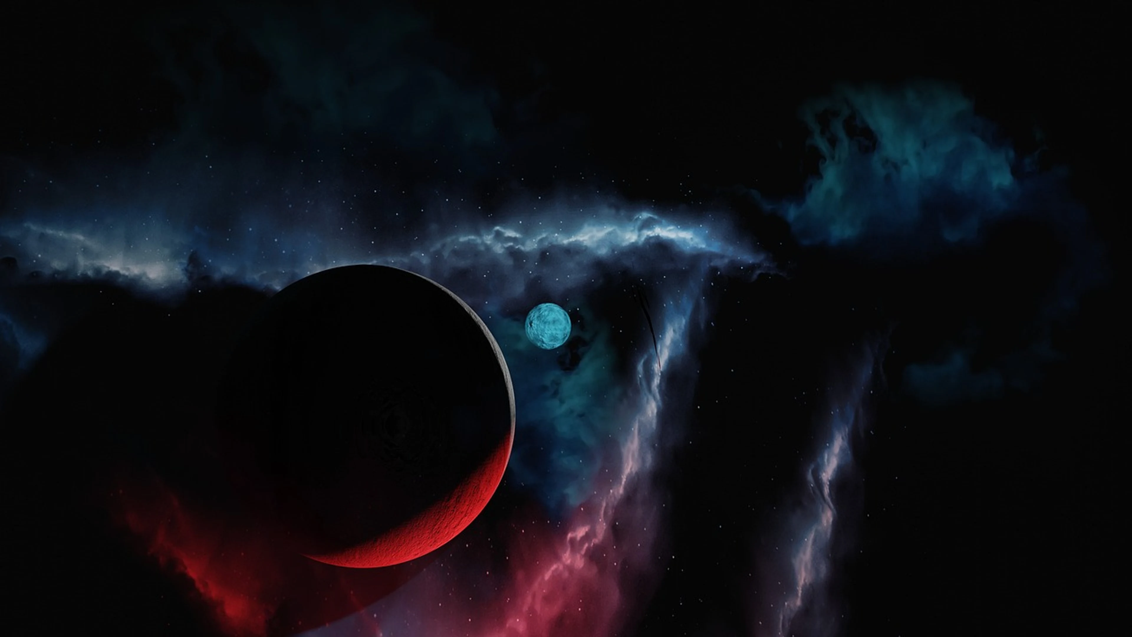 Nebula planet space - free 4K Ultra HD space wallpaper for desktop