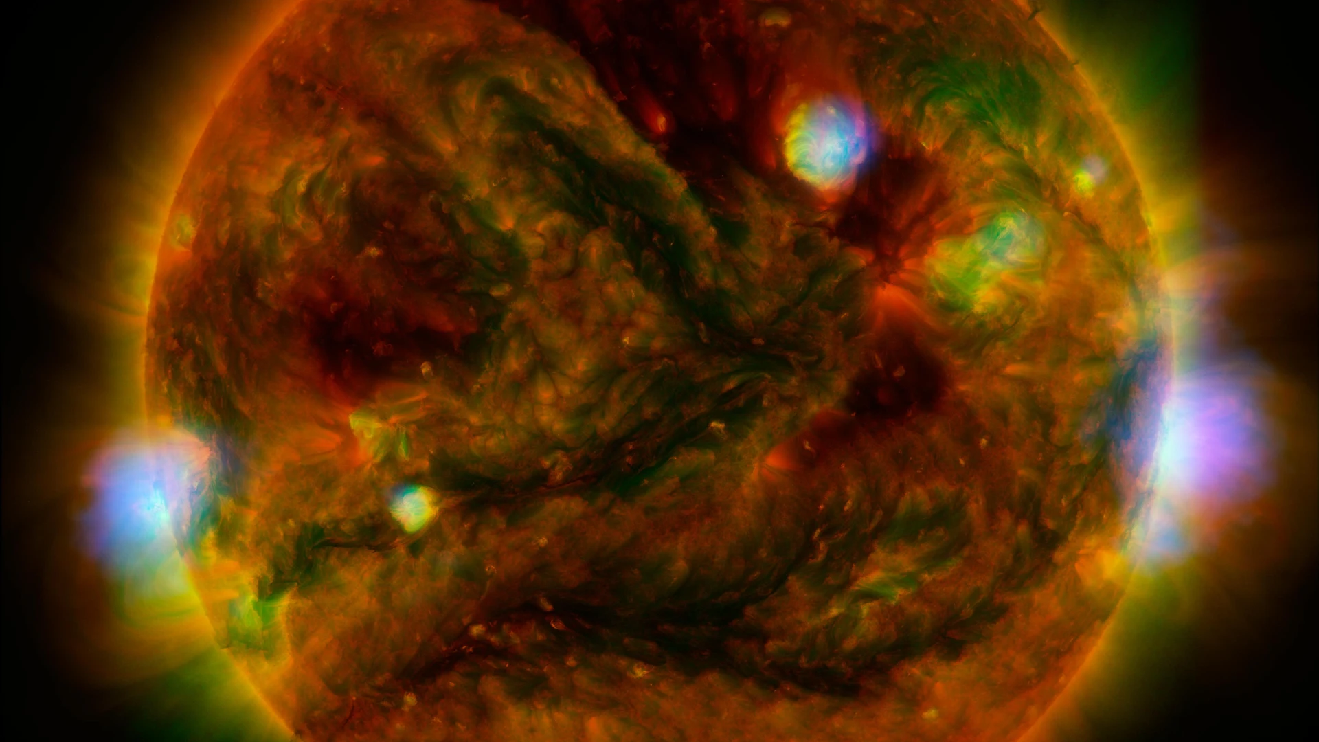 NuSTAR Stares at the Sun - free hd space wallpaper for desktop