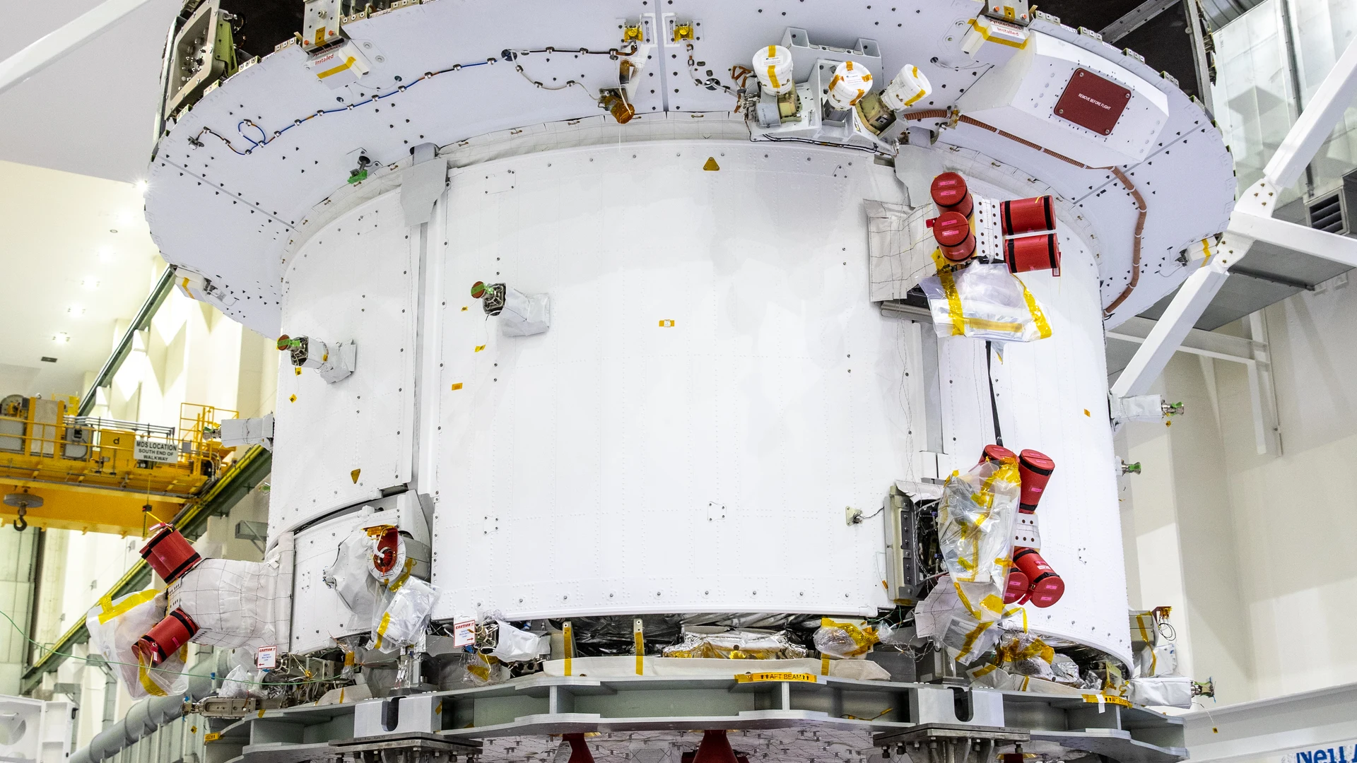 Orion Spacecraft Adapter (SA) Cone Install - free hd space wallpaper for desktop