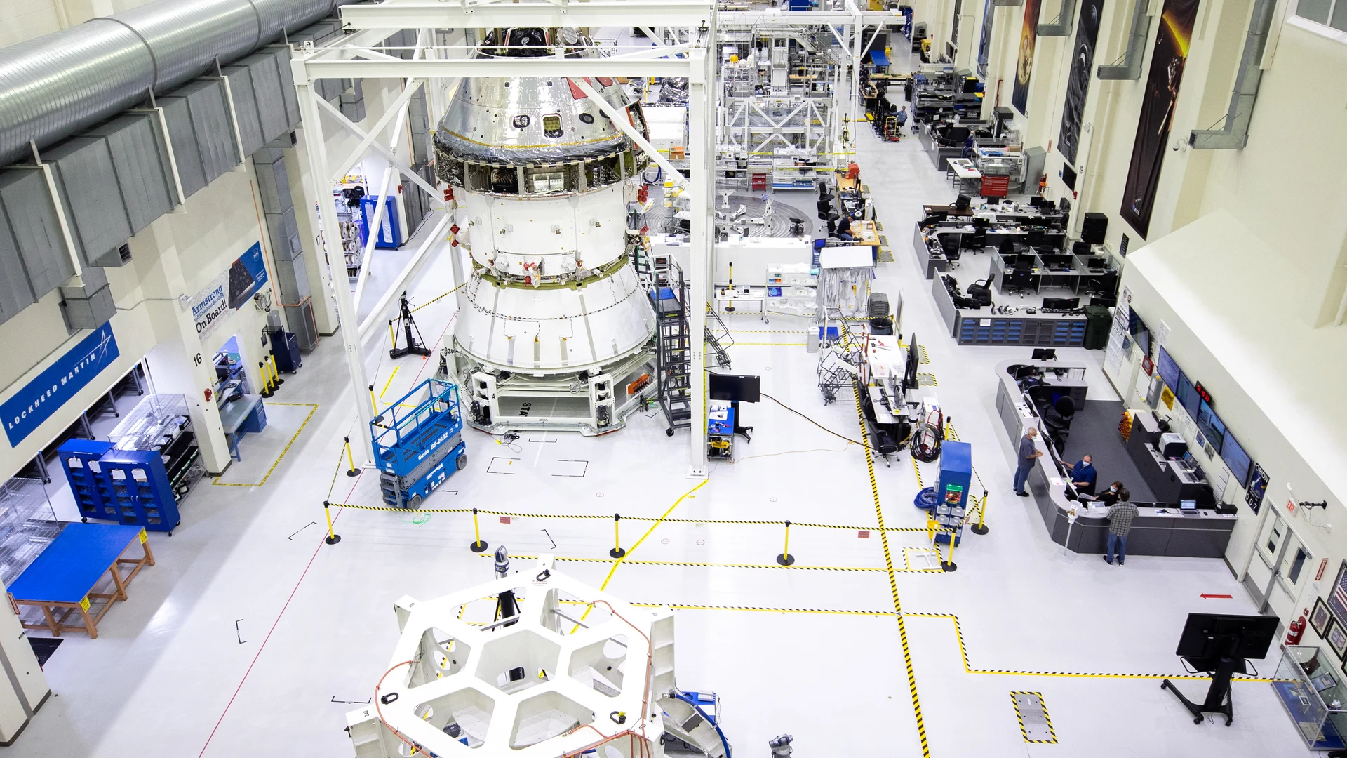 Orion Spacecraft Adapter (SA) Cone Install - free hd space wallpaper for desktop