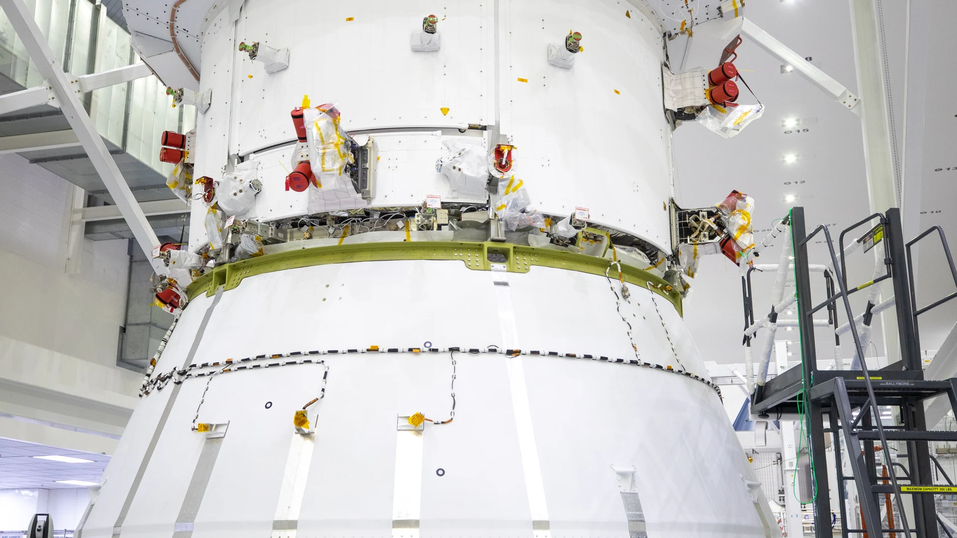Orion Spacecraft Adapter (SA) Cone Install - free hd space wallpaper for desktop