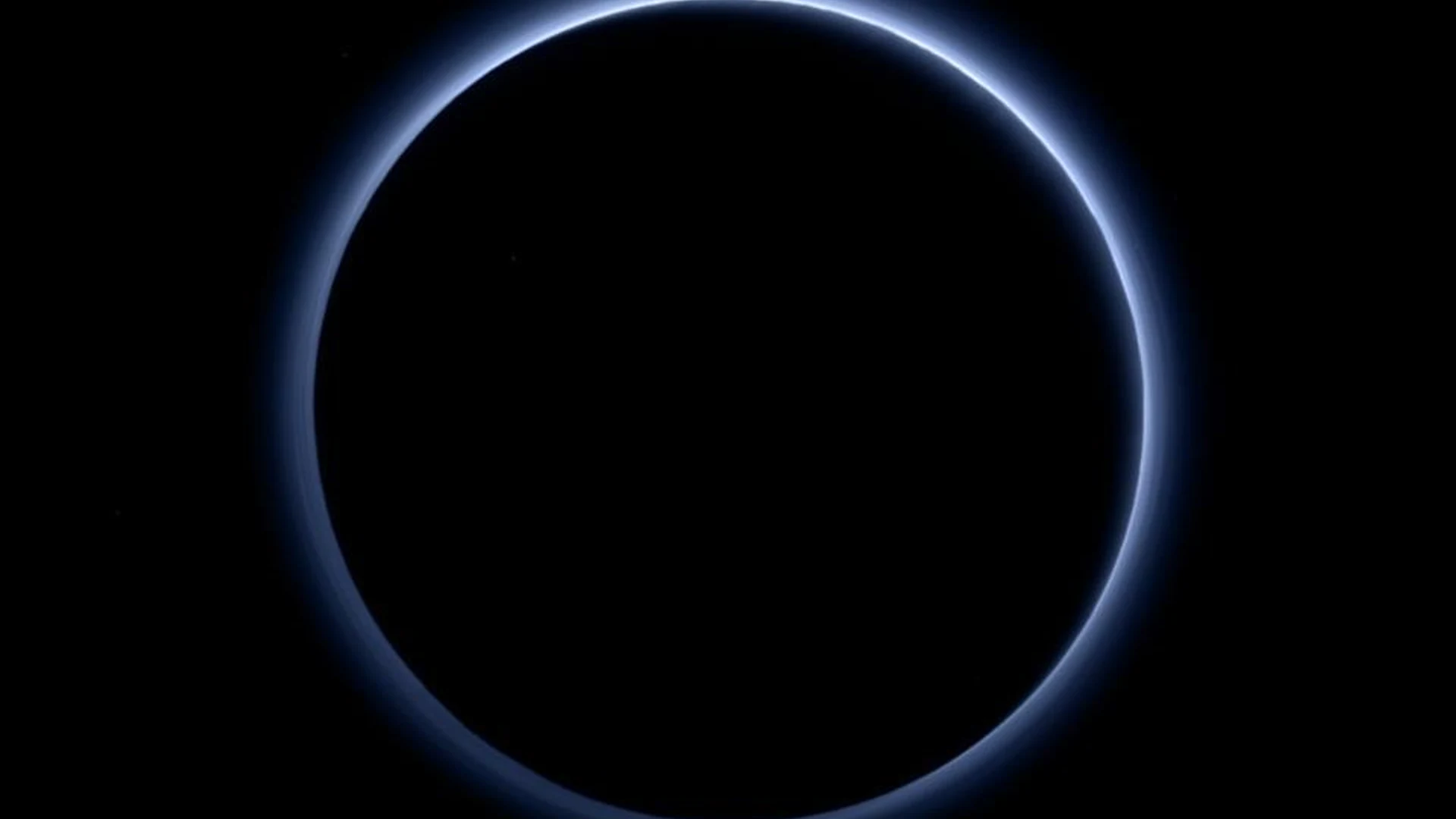 Pluto Blue Sky - free hd space wallpaper for desktop