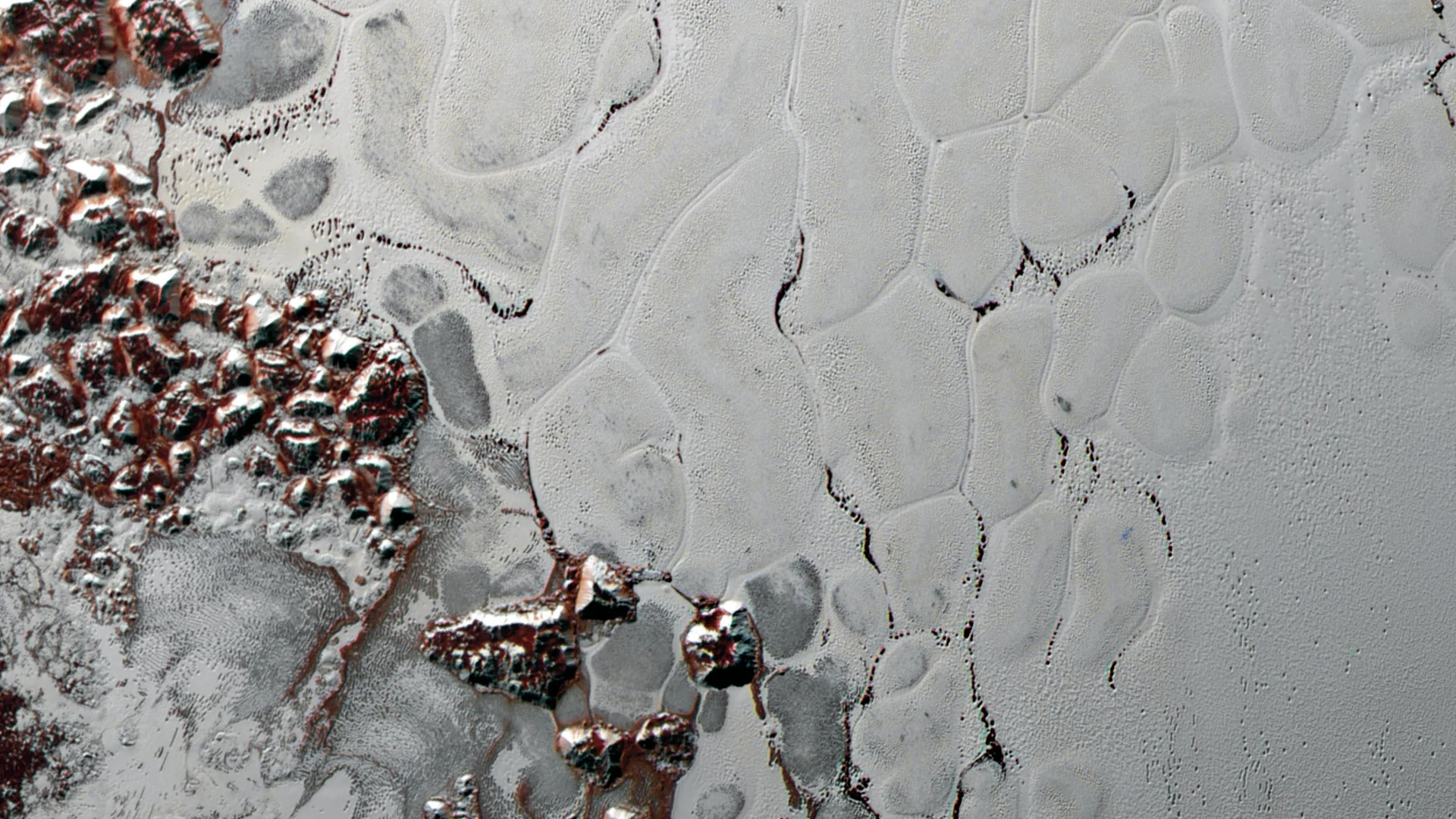 Pluto Heart: Like a Cosmic Lava Lamp - free hd space wallpaper for desktop