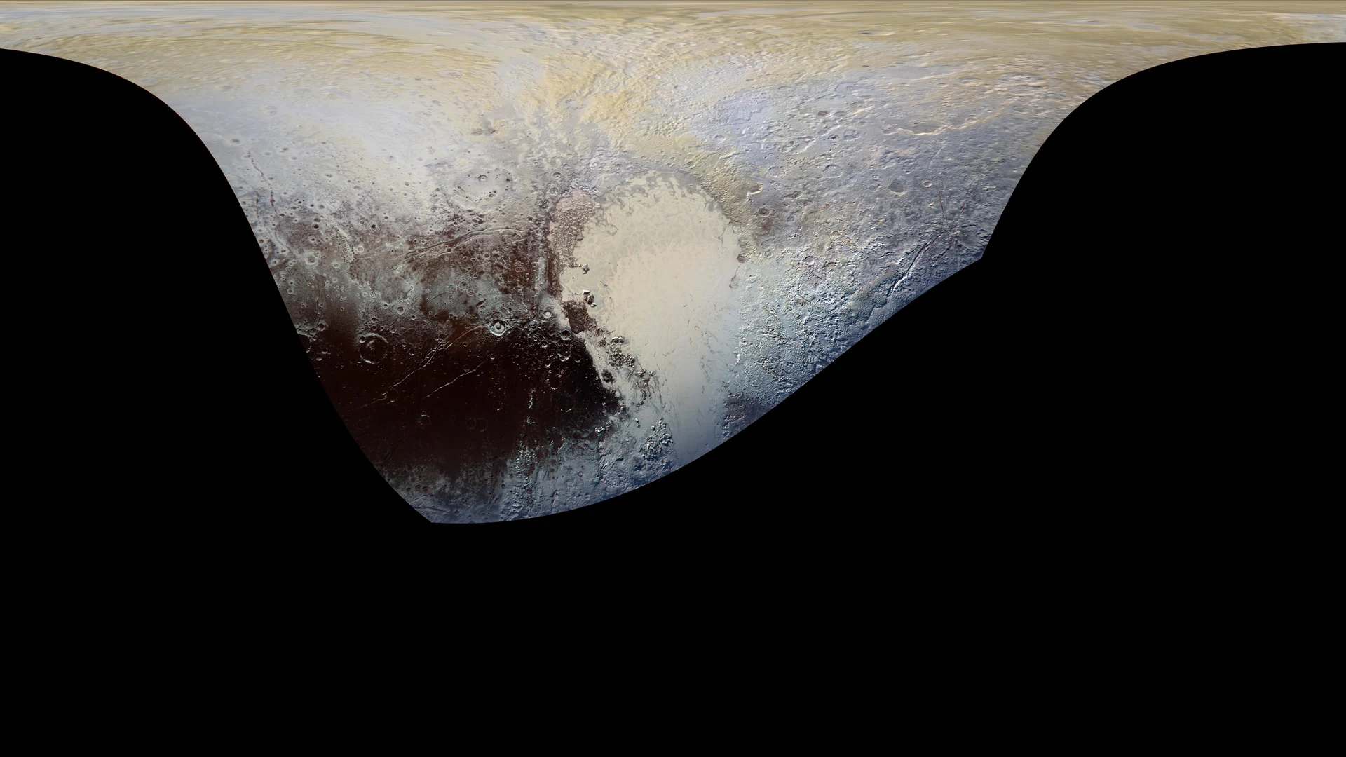 Pluto in Extended Color - free hd space wallpaper for desktop