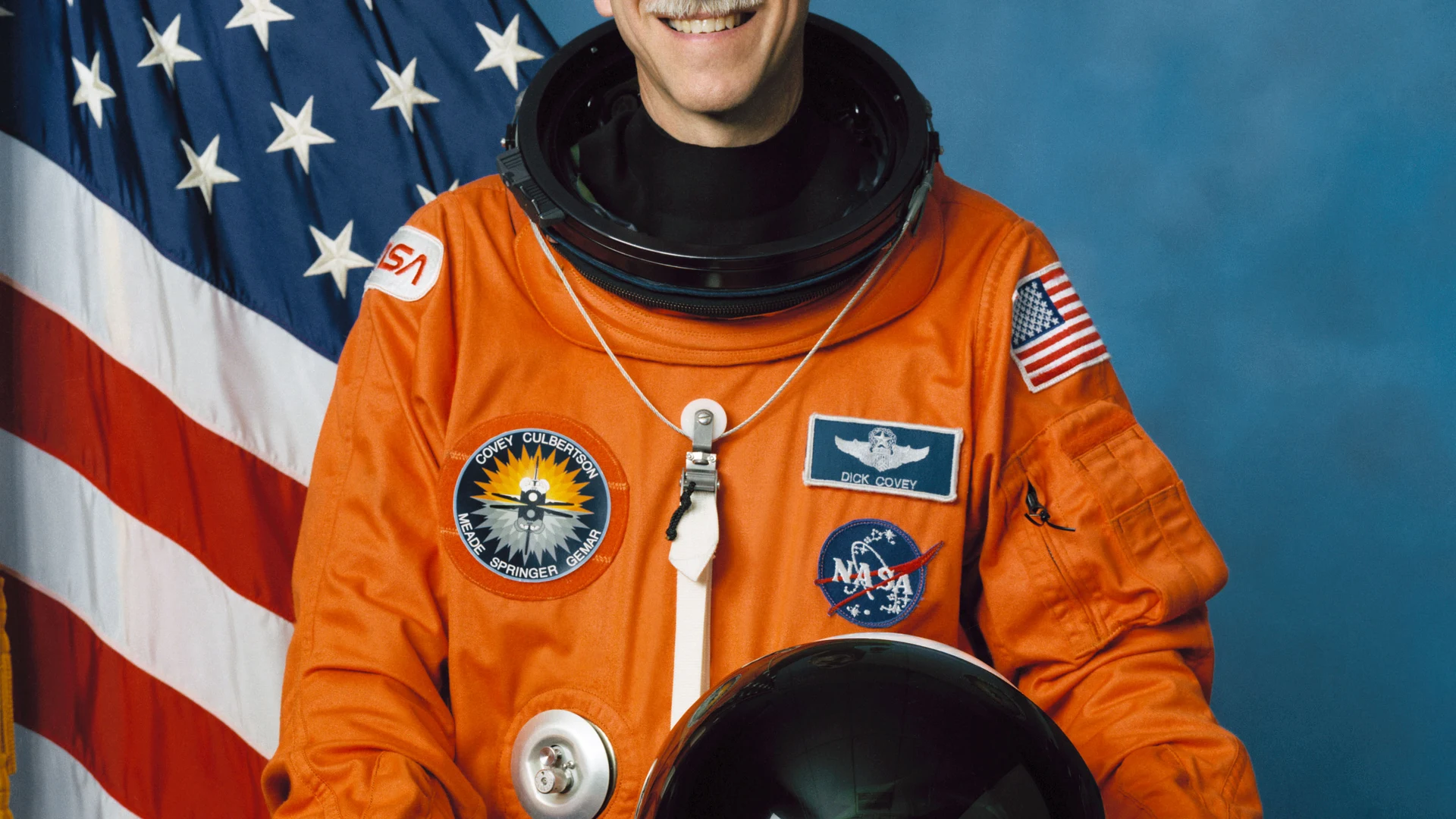 Portrait of Astronaut Richard O. Covey - free hd space wallpaper for desktop