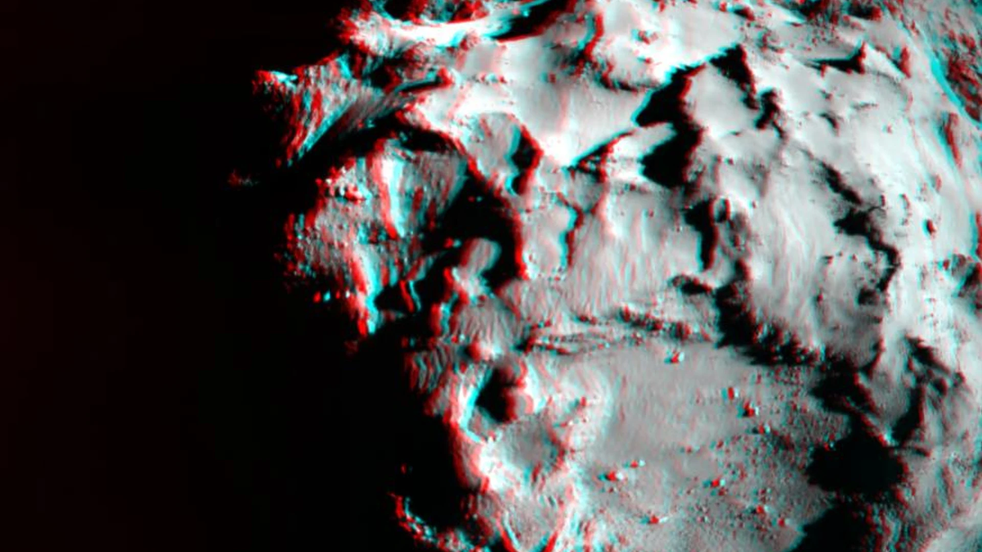 Rosetta Comet in 3-D - free hd space wallpaper for desktop