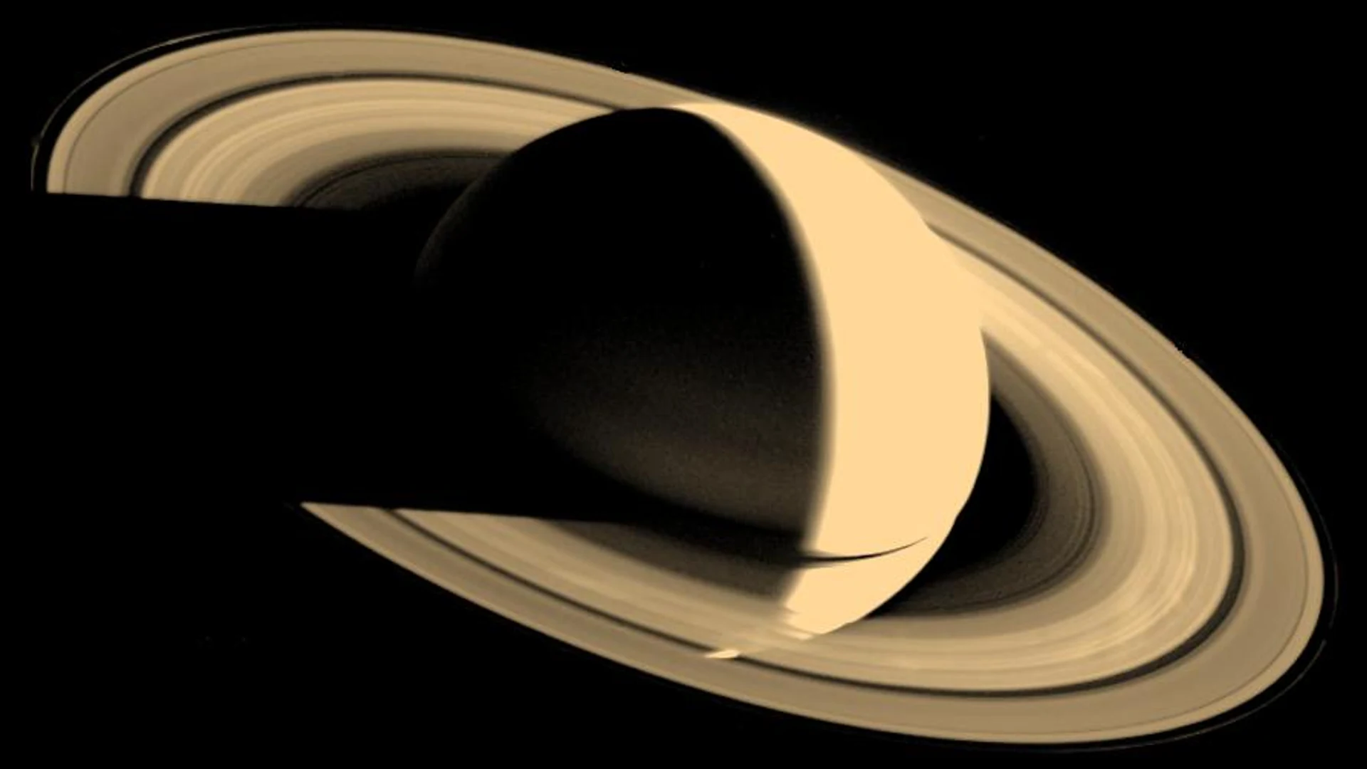 Saturn and its Rings - free hd space wallpaper for desktop