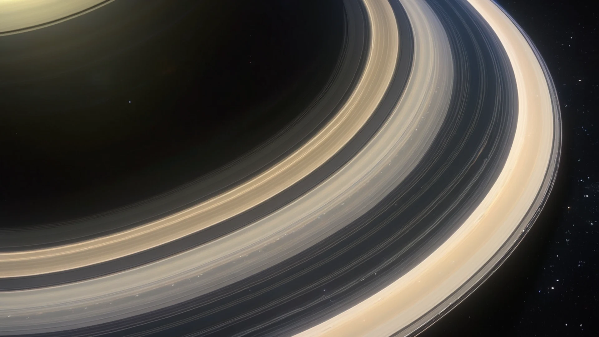 Saturn Rings Close Up - free hd space wallpaper for desktop