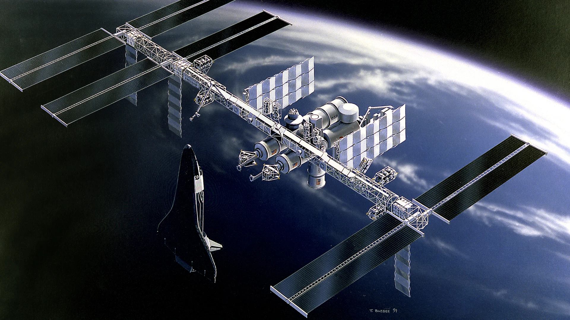 Space Station - free hd space wallpaper for desktop