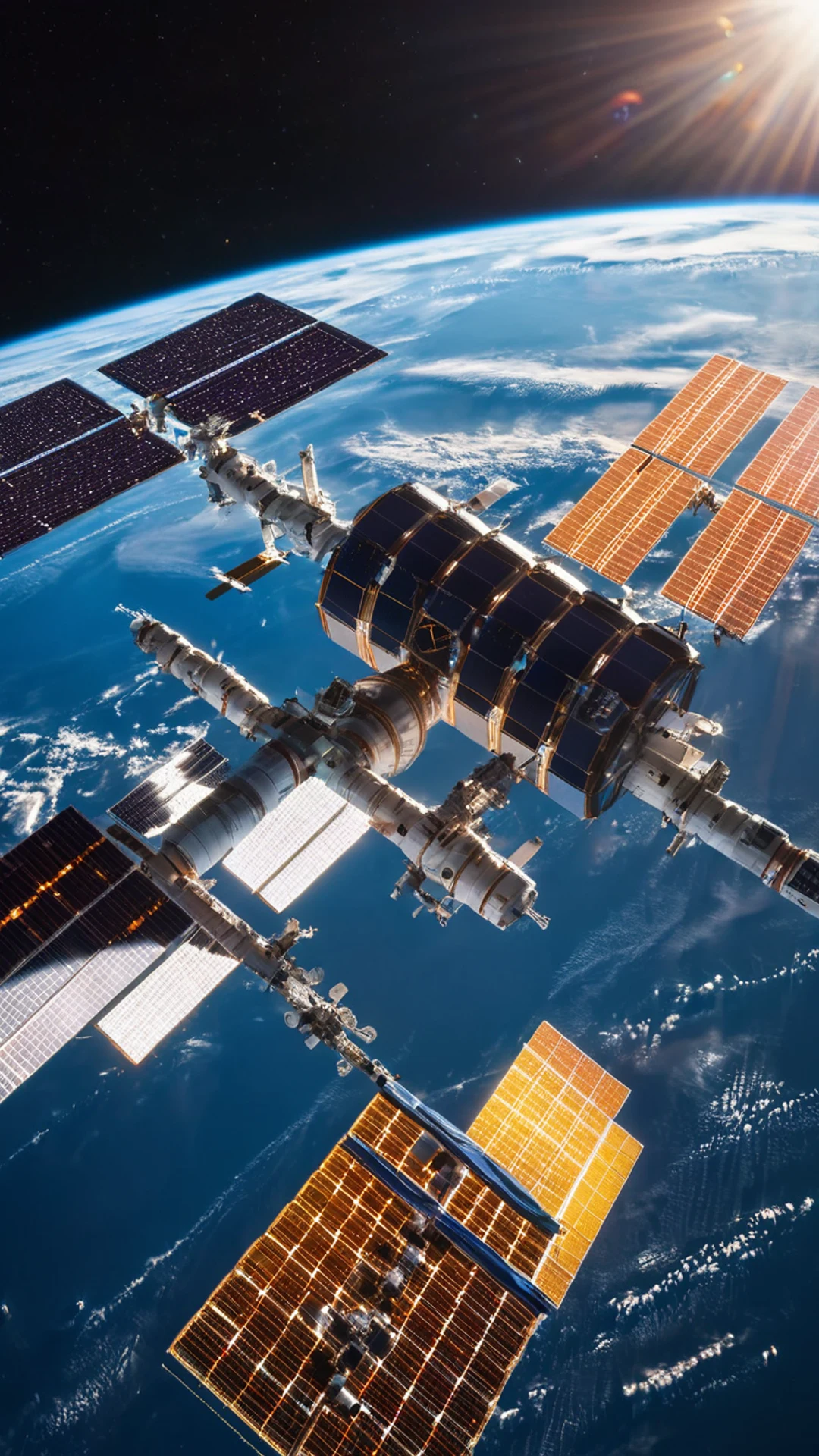 Space Station Orbit - free Phone space wallpaper for phone