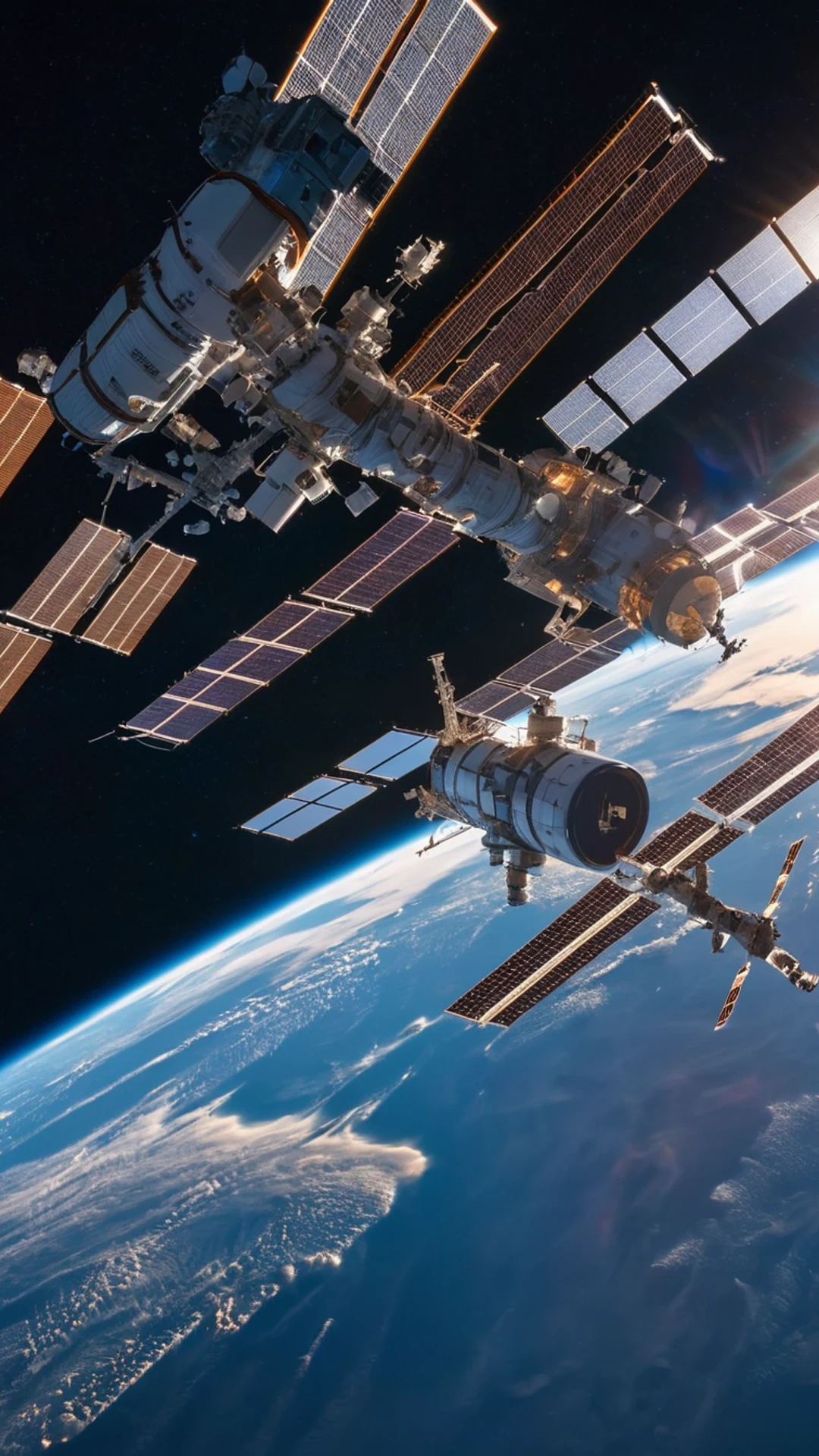 Space Station Orbit - free Phone space wallpaper for phone