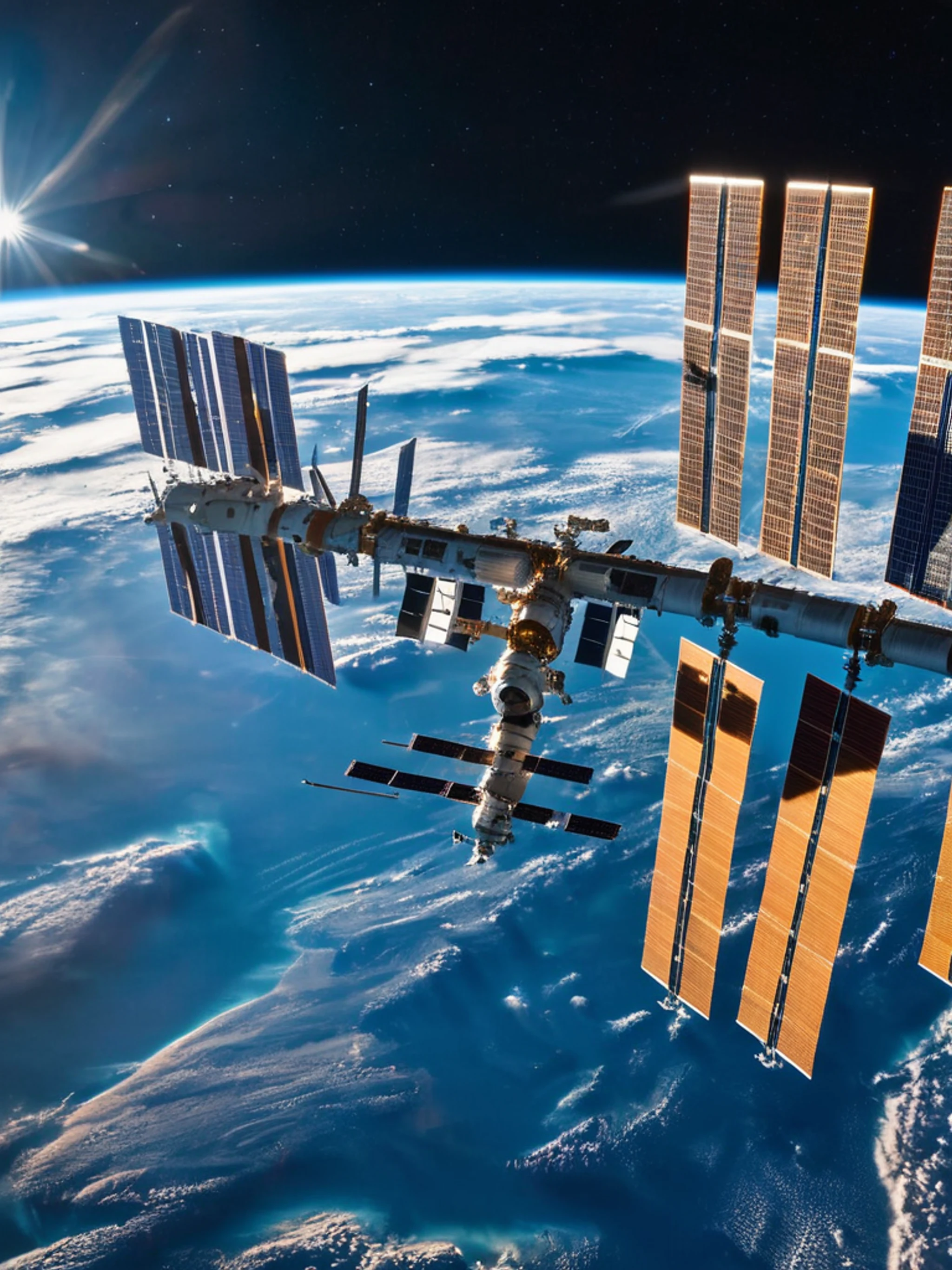 Space Station Orbit - free Tablet space wallpaper for phone