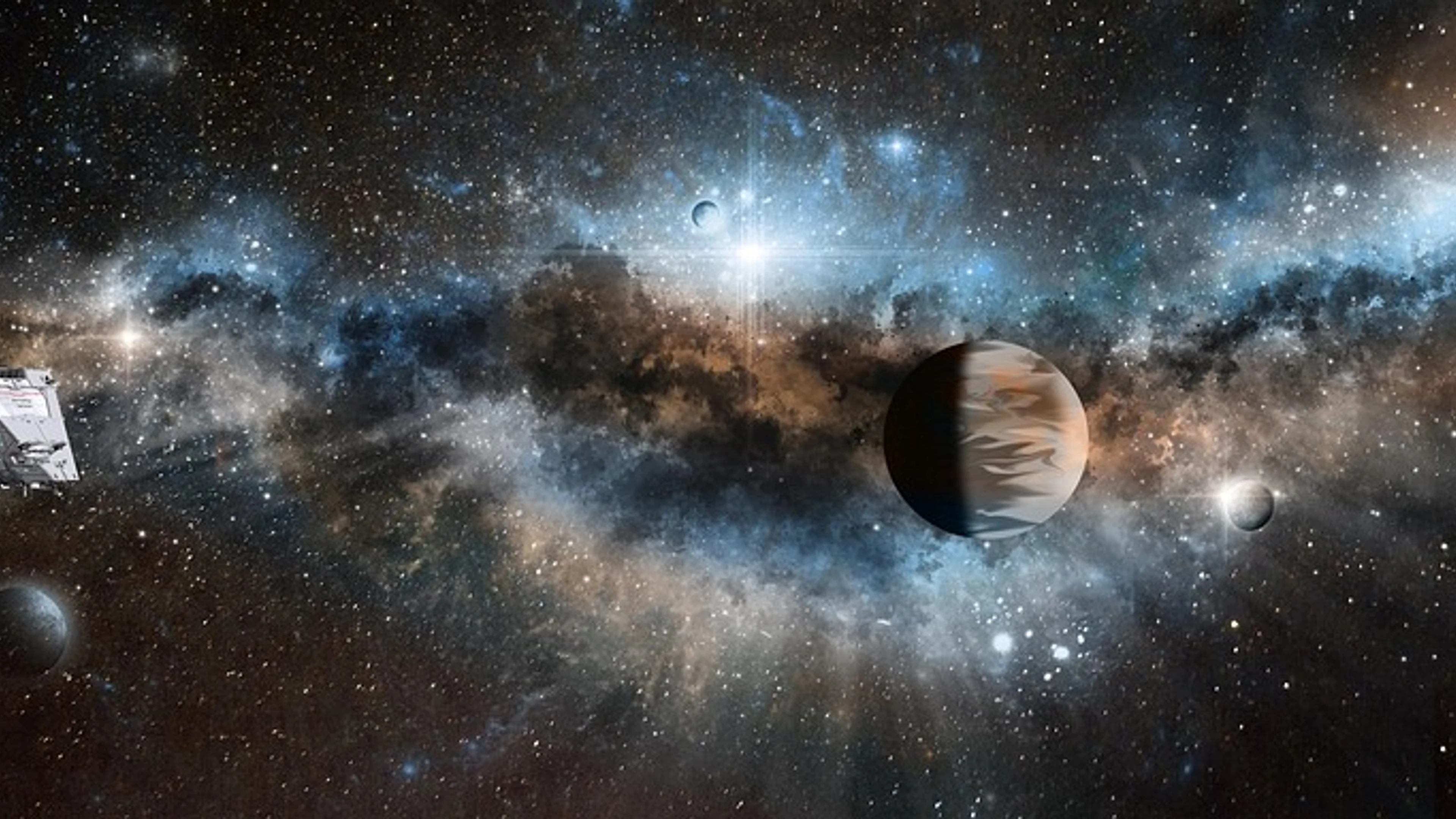 Spaceships planets space exploration - free 4K Ultra HD space wallpaper for desktop