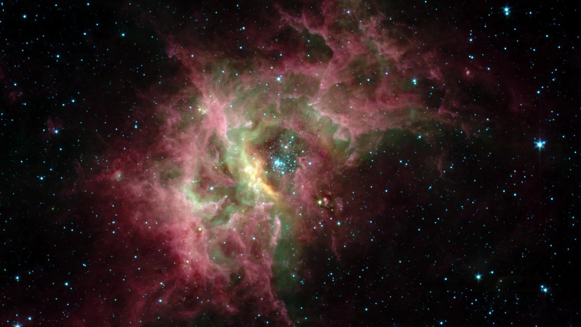 Stellar Jewels Shine in New Spitzer Image - free hd space wallpaper for desktop