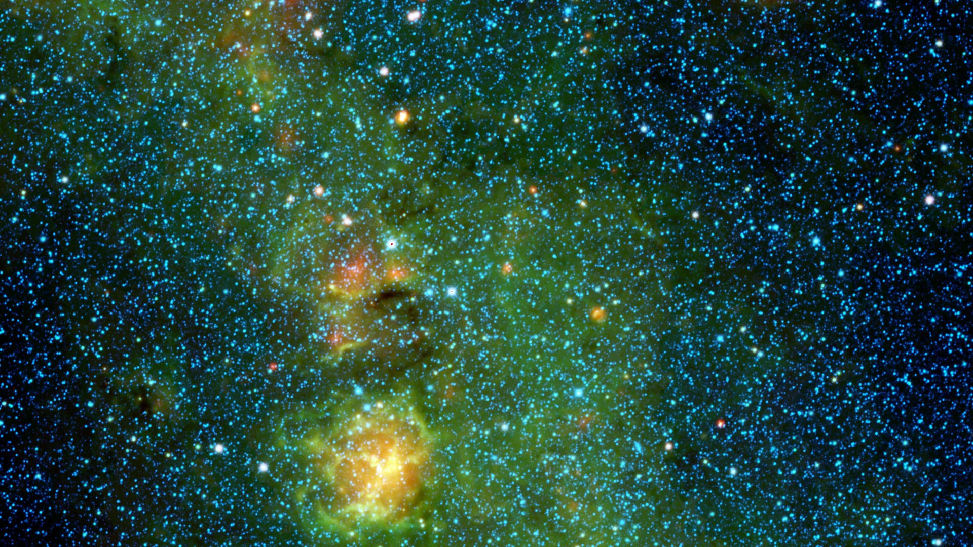 Storm of Stars in the Trifid Nebula - free hd space wallpaper for desktop