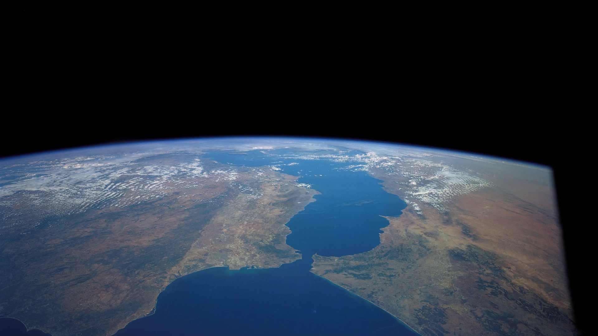 Strait of Gibraltar - free hd space wallpaper for desktop