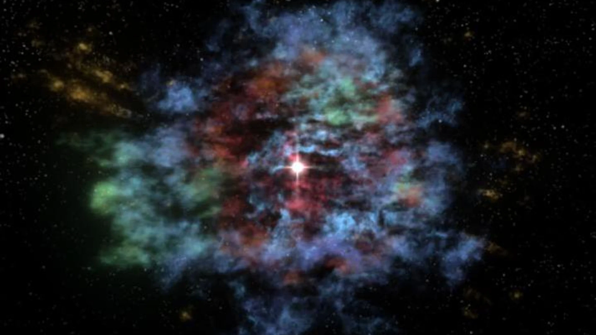 Supernova Remnant in 3-D - free hd space wallpaper for desktop