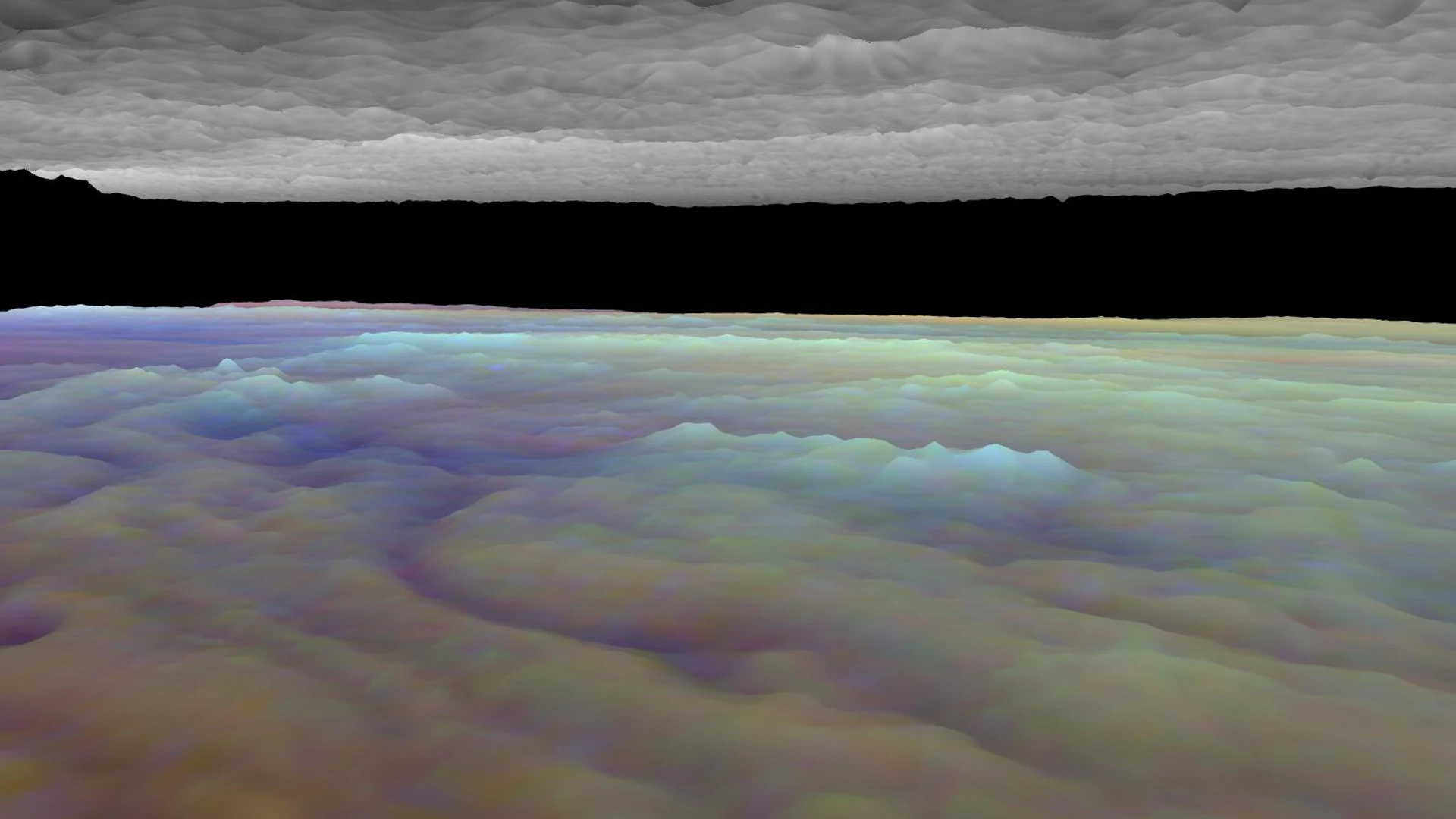 Three dimensional Visualization of Jupiter Equatorial Region - free hd space wallpaper for desktop