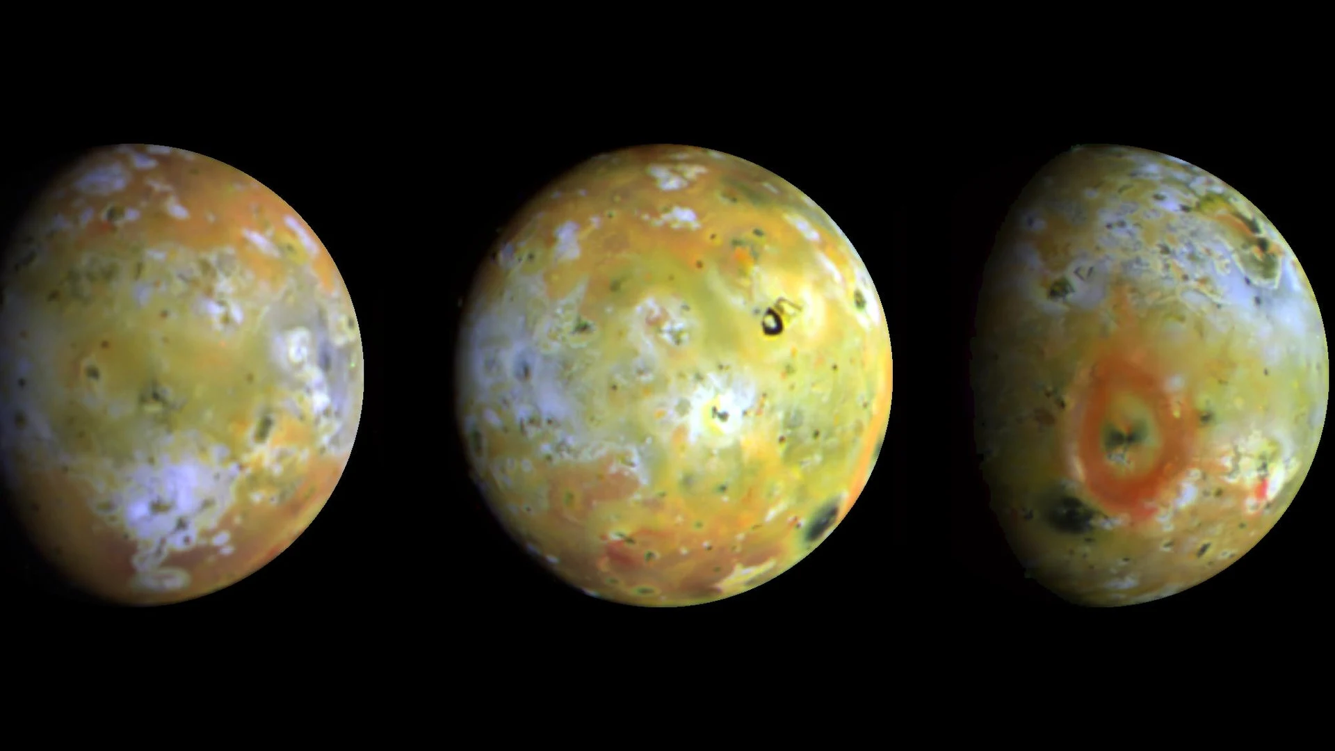 Three Views of Io - free hd space wallpaper for desktop
