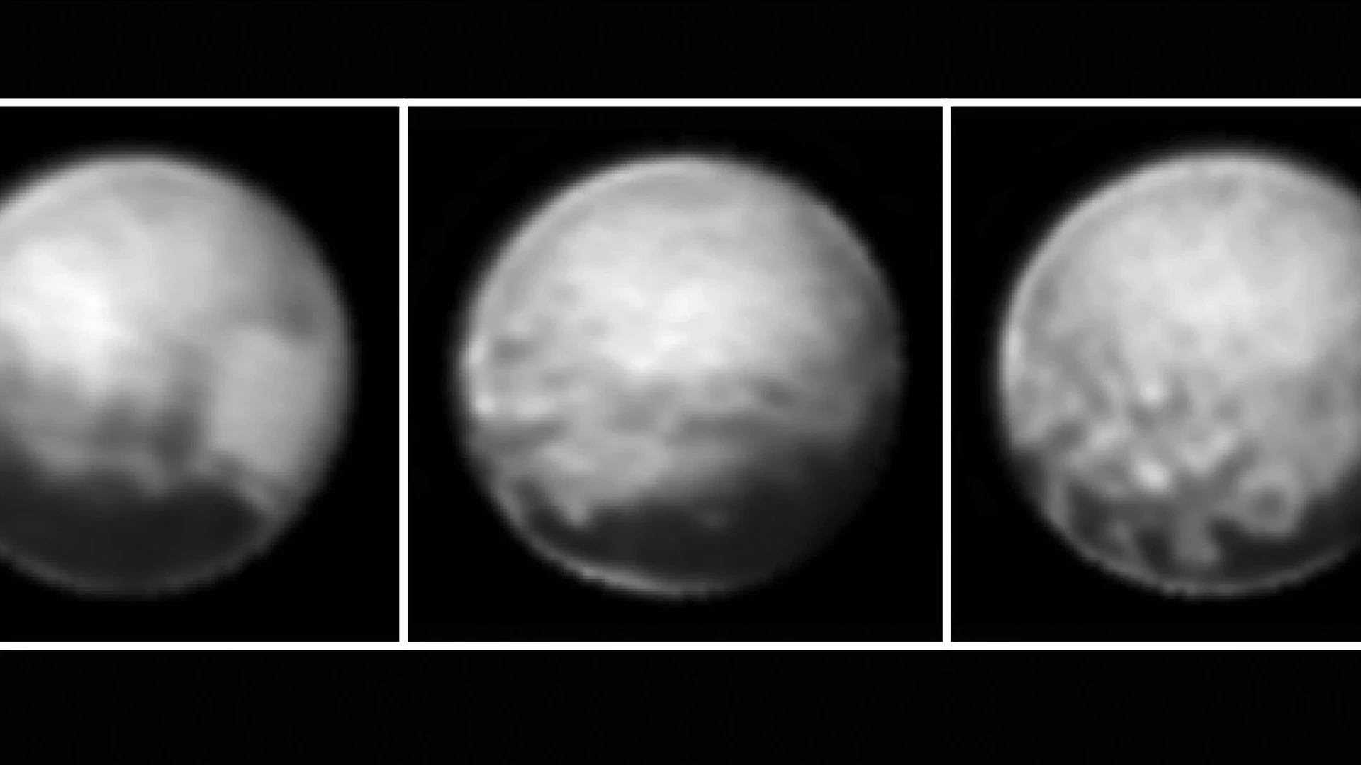 Three Views of Pluto - free hd space wallpaper for desktop