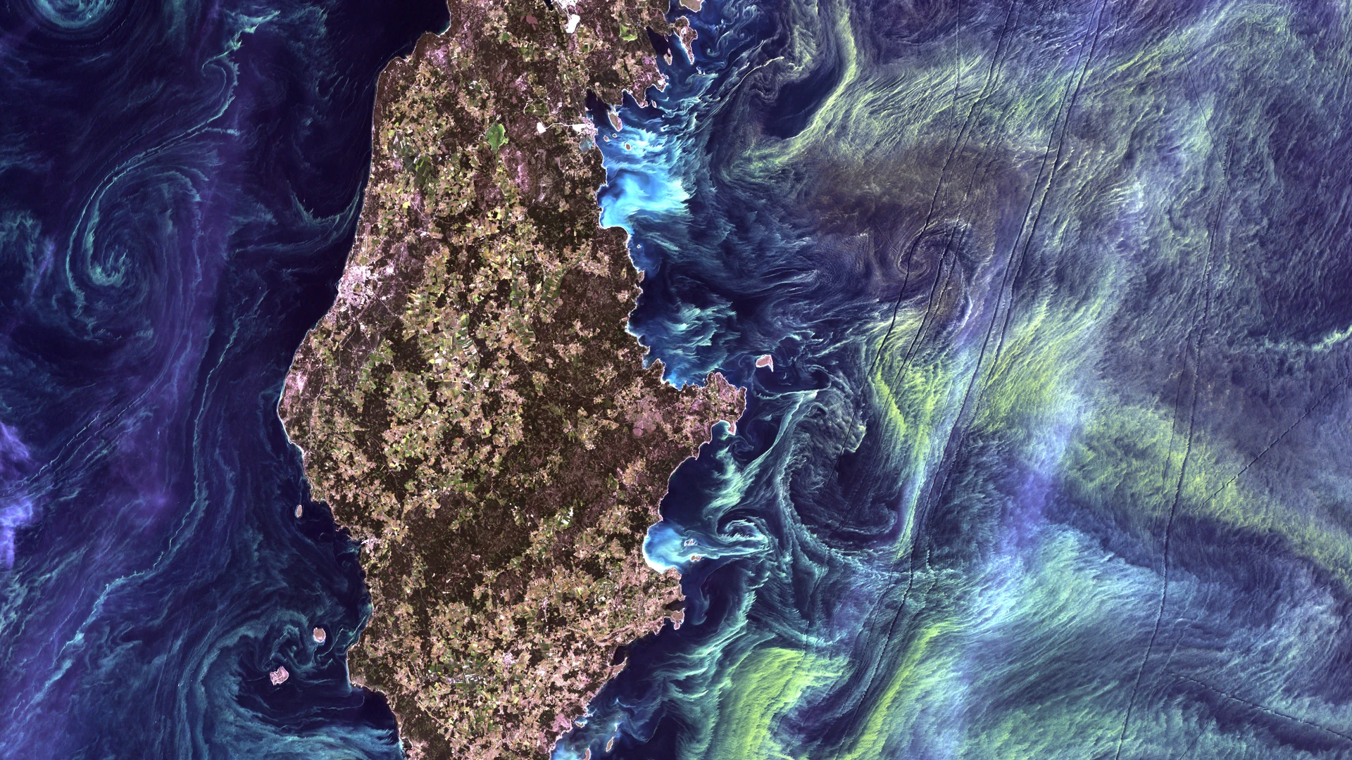Van Gogh from Space - free hd space wallpaper for desktop