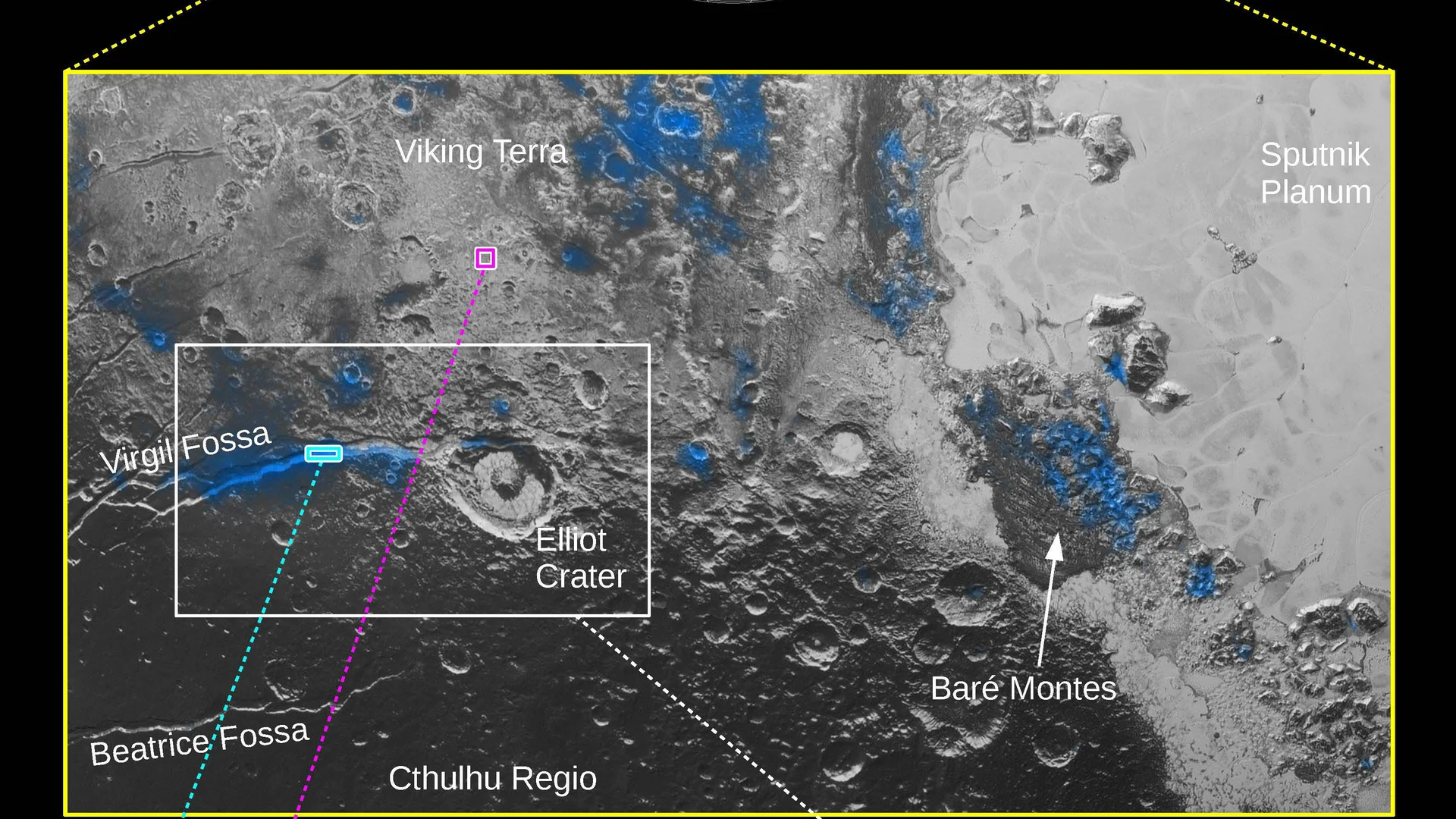 Water Ice on Pluto - free hd space wallpaper for desktop