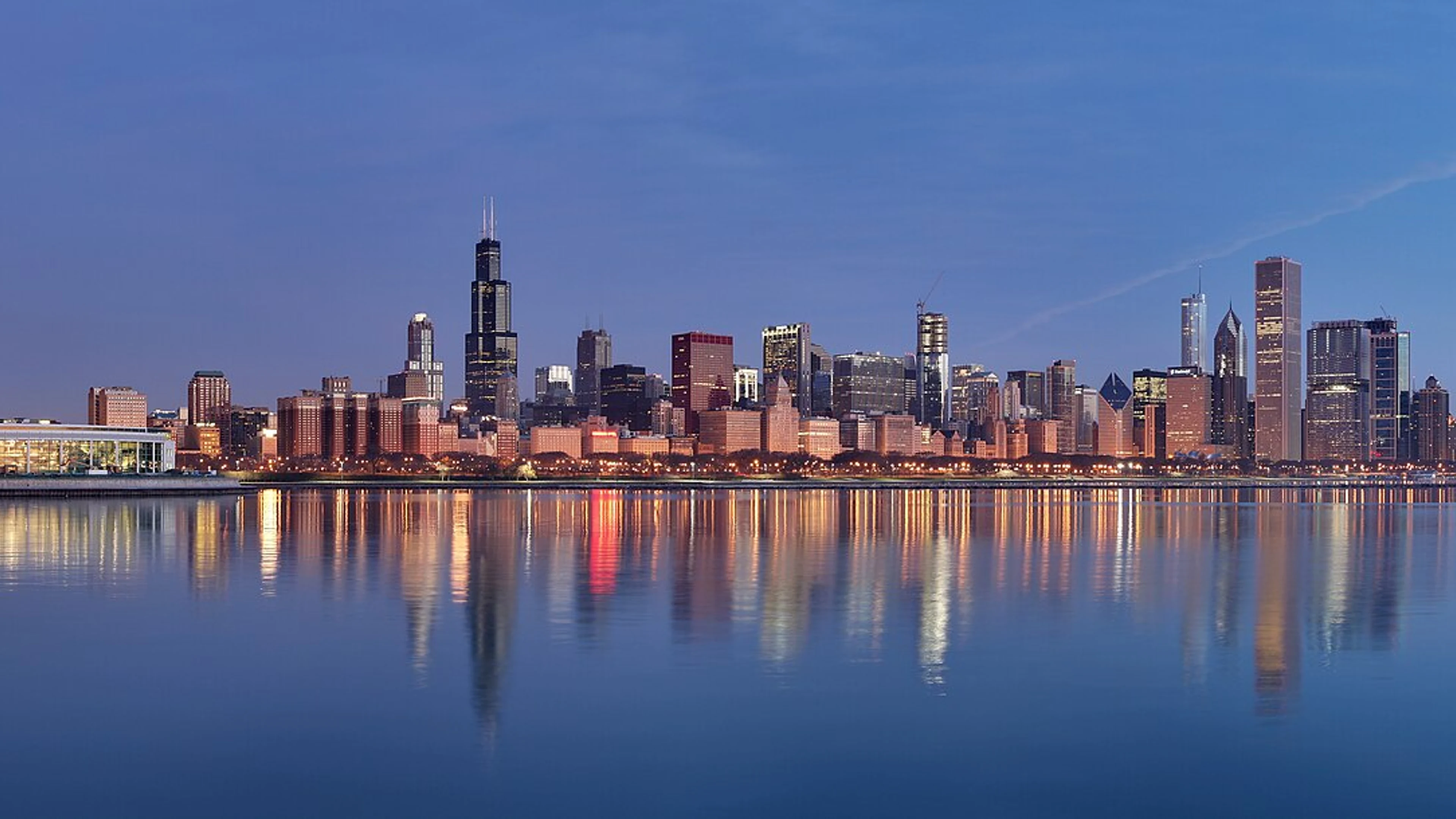 Chicago sunrise 1 - free 4K Ultra HD sunset wallpaper for desktop