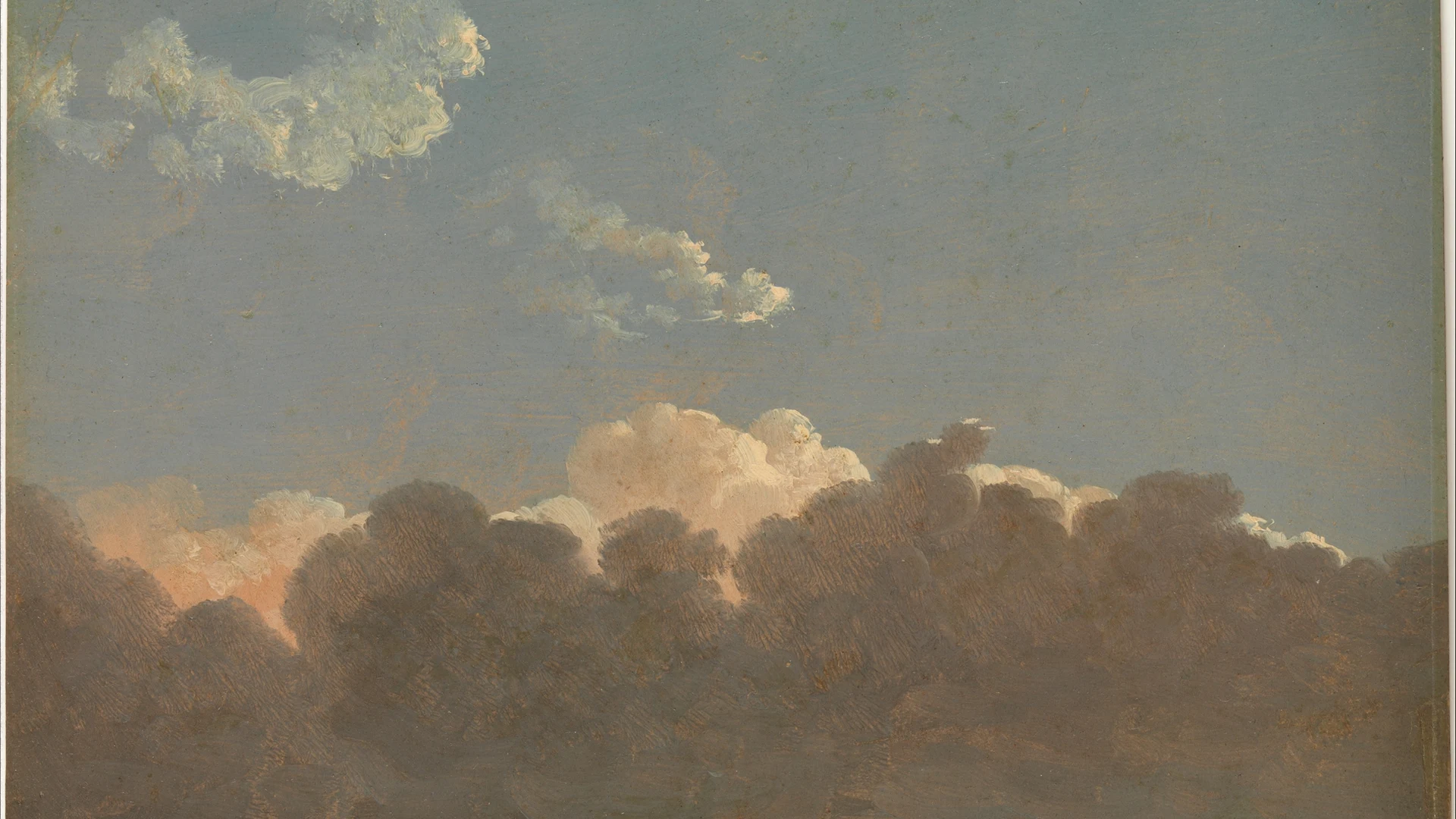 Cloud Study (Distant Storm) - free hd sunset wallpaper for desktop