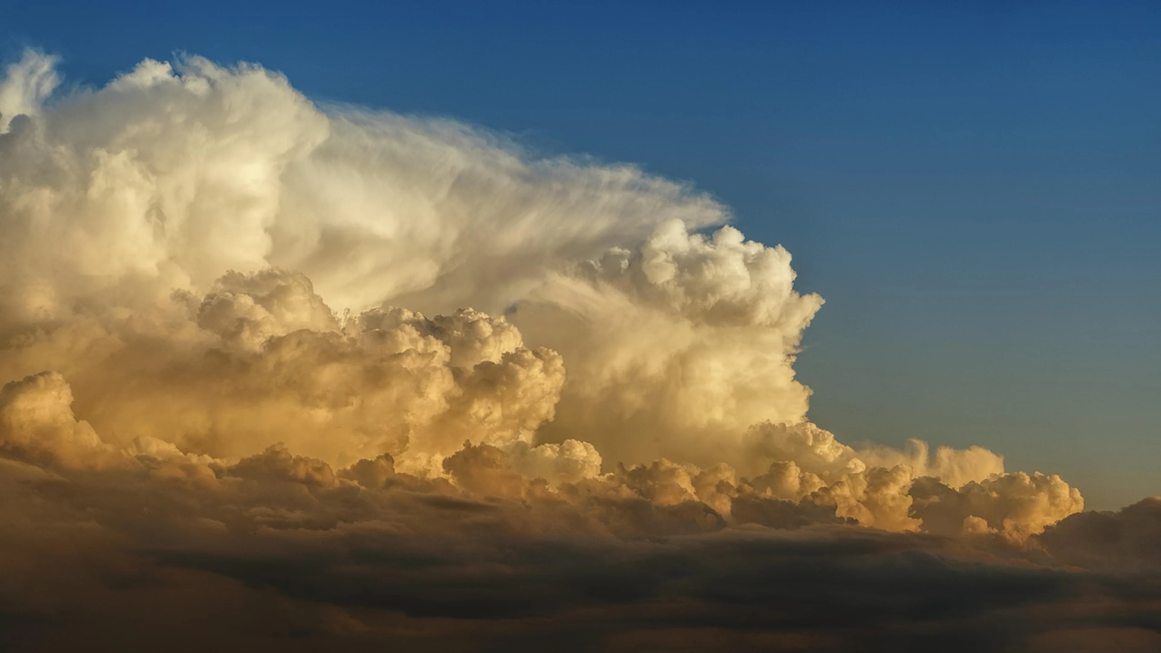 Clouds weather cumulus - free 4K Ultra HD sunset wallpaper for desktop